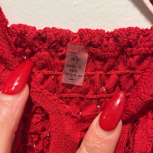 Free People Adella Maxi Slip Bright Red NWT
Lace crochet flowy comfortable - Picture 12 of 16